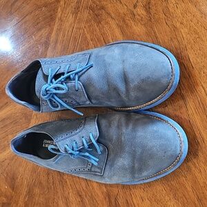Men's Blue Johnston & Murphy Buck Oxfords Old Money Classic Prep Preppy Business